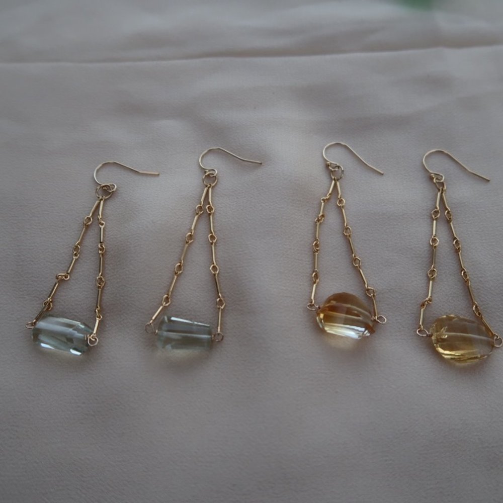 Teardrop bauble earrings(2)